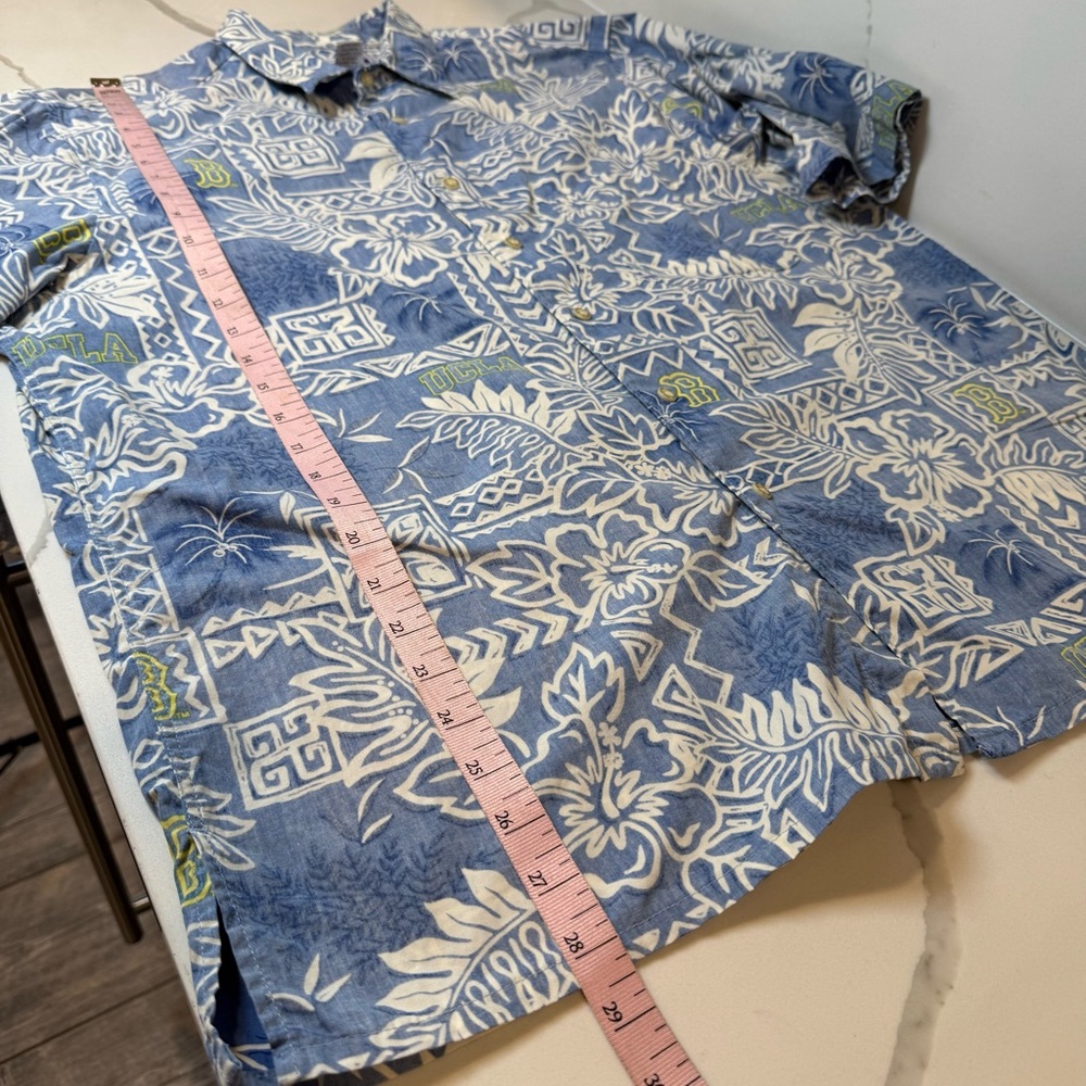 Reyn Spooner UCLA Bruins‎ collegiate Hawaiian Shirt Mens Large Cotton Blue - Picture 9 of 10